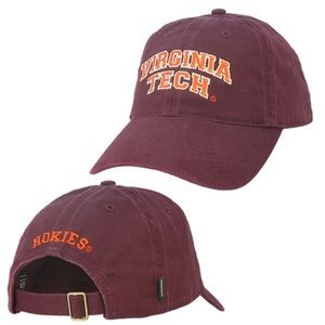 Maroon VT hat.